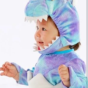 Pottery barn baby blue dinosaur egg costume